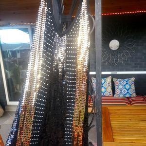 Sequin tank mini dress